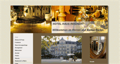 Desktop Screenshot of hotel-haus-reichert.com